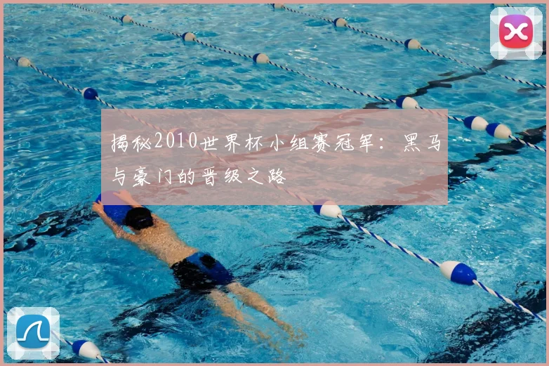 揭秘2010世界杯小组赛冠军:黑马与豪门的晋级之路