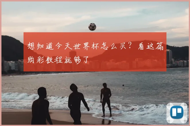 想知道今天世界杯怎么买？看这篇购彩教程就够了